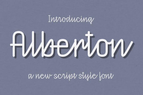 Alberton Font: Elegant Script for Editorial Design
