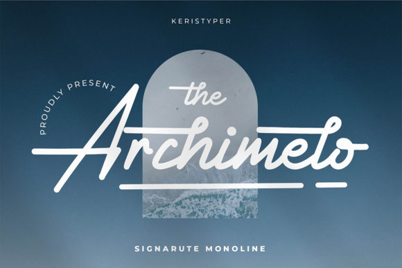 Archimelo: A Handwritten Script for Creative Branding