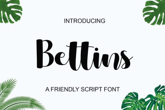 Bettins: A Script Font for Elegant Web Design