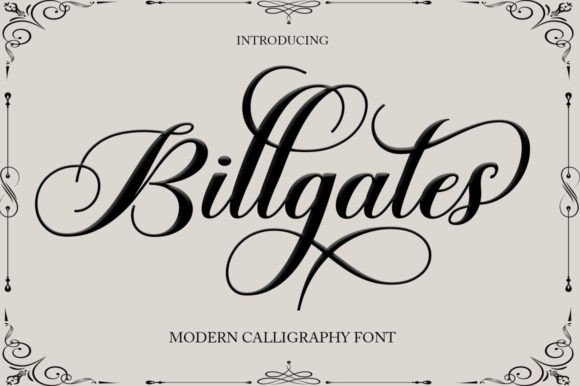 Billgates Font for Elegant Design