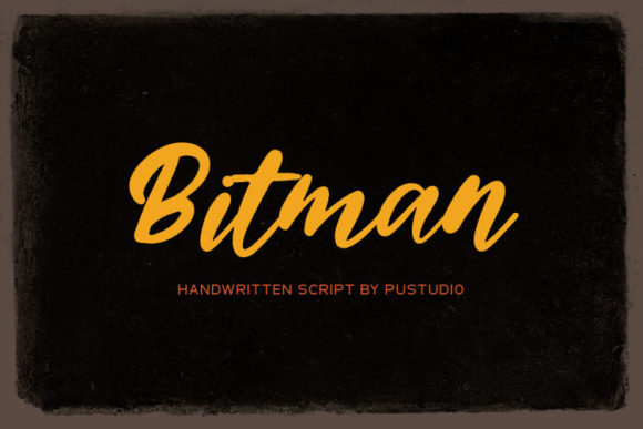 Bitman: A Script Font for Creative Campaigns