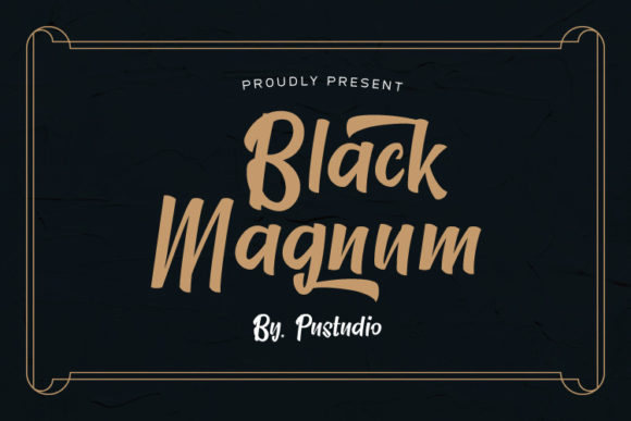 Black Magnum Font for Web Design