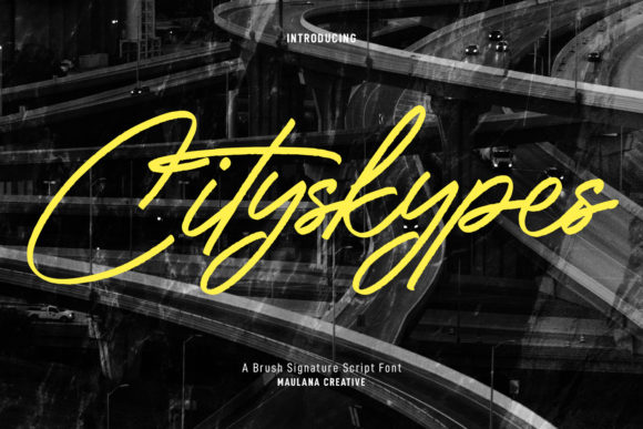 Cityskypes Font for Creative Projects
