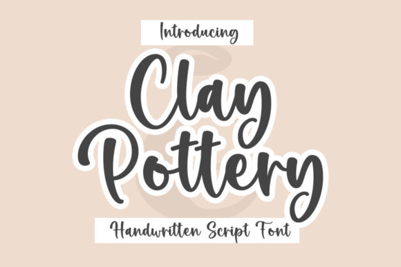 Clay Pottery Font: Elegant Script for Handmade Brands