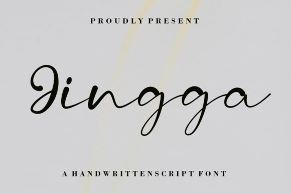 Jingga: A Script Font for Elegant Design