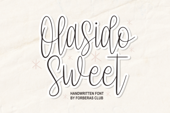 Olasido Sweet Font for Creative Projects