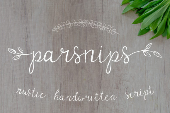 Parsnips Font for Rustic Branding