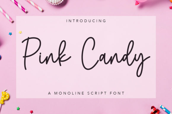 Pink Candy Font for Web Design