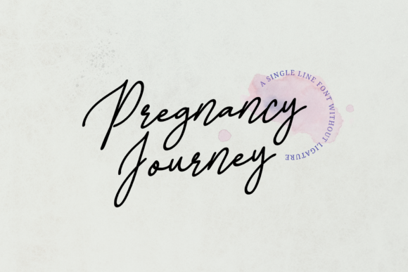 Pregnancy Journey Font for Branding Projects
