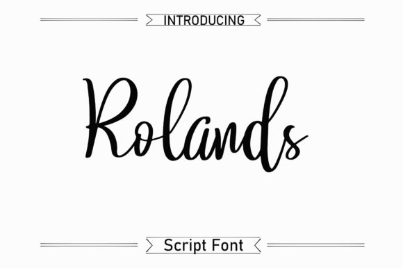 Rolands: A Script Font for Elegant Design