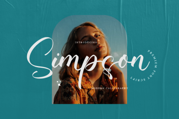 Simpson: A Graceful Script Font for Editorial Design