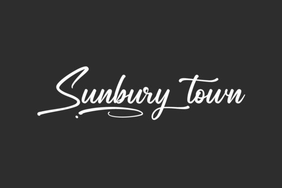 Sunbury Town Font for Creative Projects