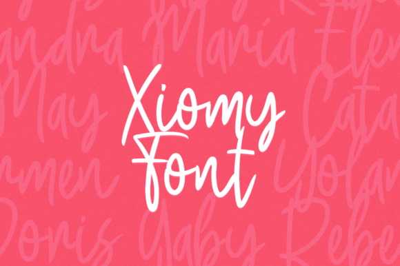 Xiomy: A Casual Script Font for Modern Editorial Design